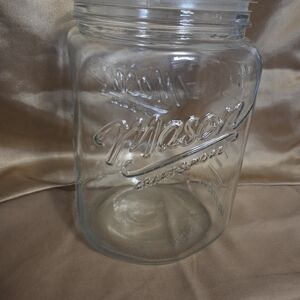 Large Grant Howard Jumbo Mason Jar "Crafts & More" Canister - No Lid